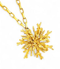 SOLD OUT!!! Snowflake Coral Like 🪸 Statement Pendant Approx 3.5” in GOLD ⭐️ Short Mid-Length Necklace 20-23”