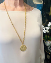 NEW! COFRADIA del Santísimo SACRAMENTO 💛 Pearl Detail with CAMELIA Chain ✨Long Necklace 30”