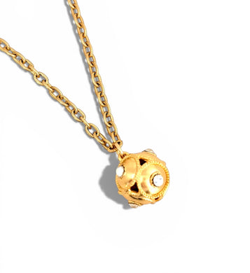 Sphere Dot Cristal Necklace Camila Chain Short 18”-20”