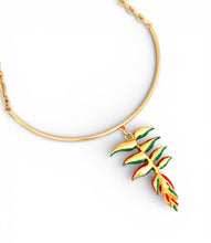 Heliconia Neckband & Adj Chain Necklace 20”-22”