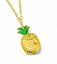 Piña 🍍 Coqui 🐸 Necklace Short 19”-22” with CAROLA Chain