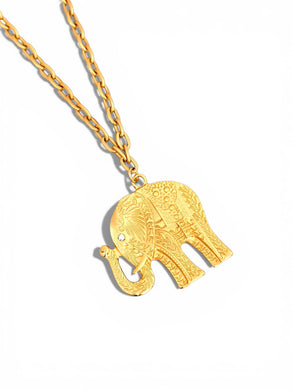 Elefante 🐘 on Carola Chain Long Necklace 30”