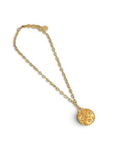Small Signature Medallion with Pearl & Camila Chain Short Necklace 18”-20”