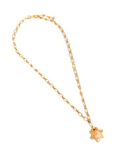 Star Rays Rose Quartz Charm on Eugenia Short Necklace 18”-20”