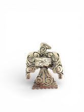 Ave Navajo RING Adj. con Turquesa y Coral