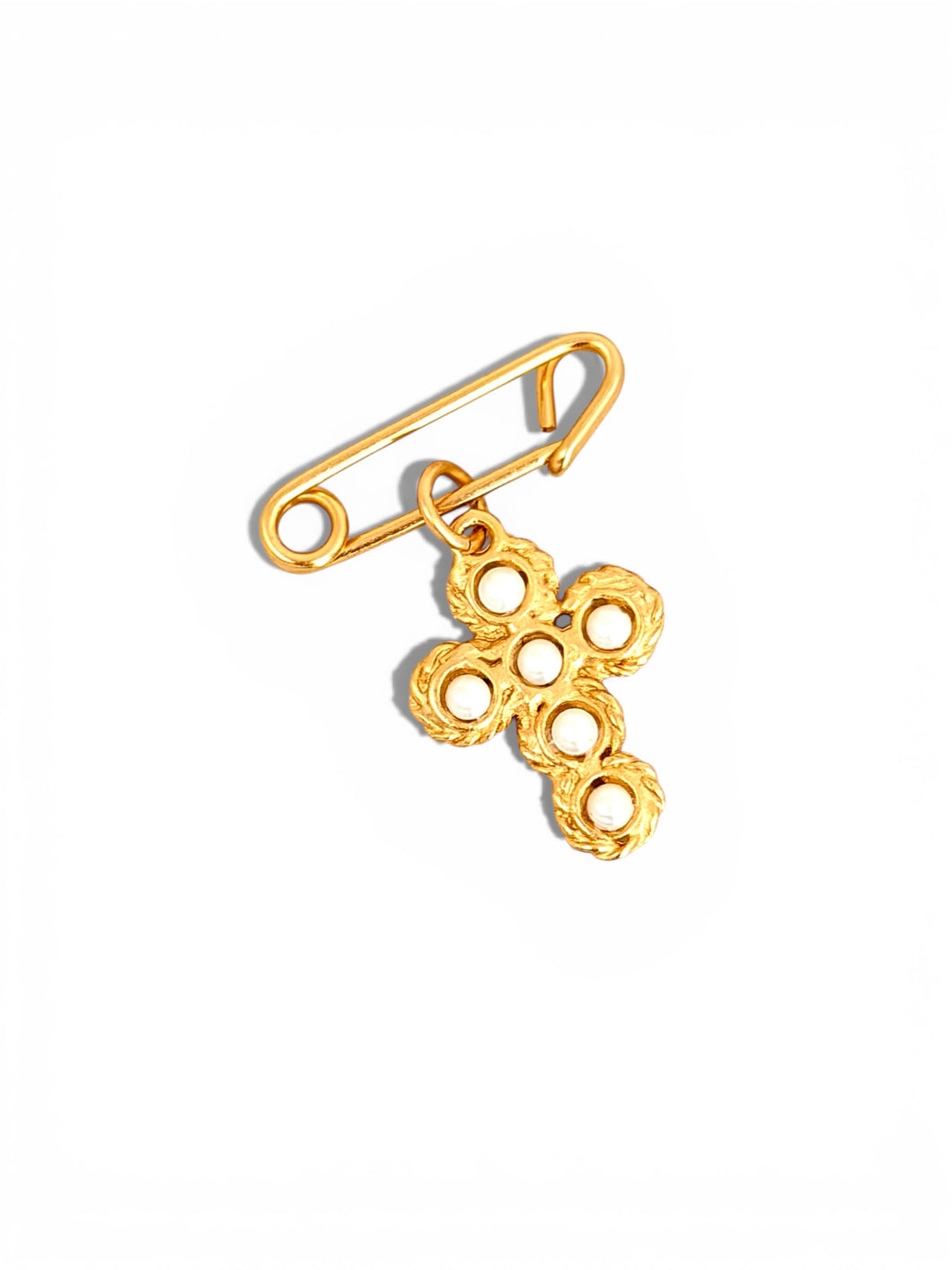 Cross Pearl Pin 🧷