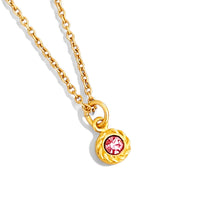 NEW!!! Rose Crystal Charm for Breast Cancer Awareness 💗 ✨MIA Thin Chain✨Short Necklace 18”-20”✨
