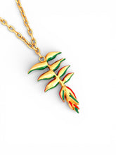 Heliconia on Carola Chain Short Necklace 18”-20”