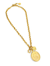 NEW! SAGRADA FAMILIA 💛 ESCAPULARIO✨ with Cross & Pearl Charms ✨ ESTEFANIA Link Chain Short Necklace 20”-22”