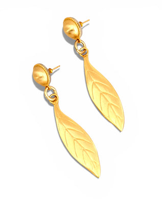 Hoja de Cacao Large Earrings