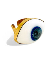 ONLY 1 LEFT!!! OJON 👁️ 🪬 RING Resin & Metal ❤️ Adjustable