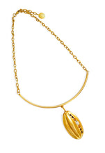 ONLY 1 LEFT!!! CACAO Caribeño Large Pendant Bar & Chain Short Necklace 20” Adj to 22”