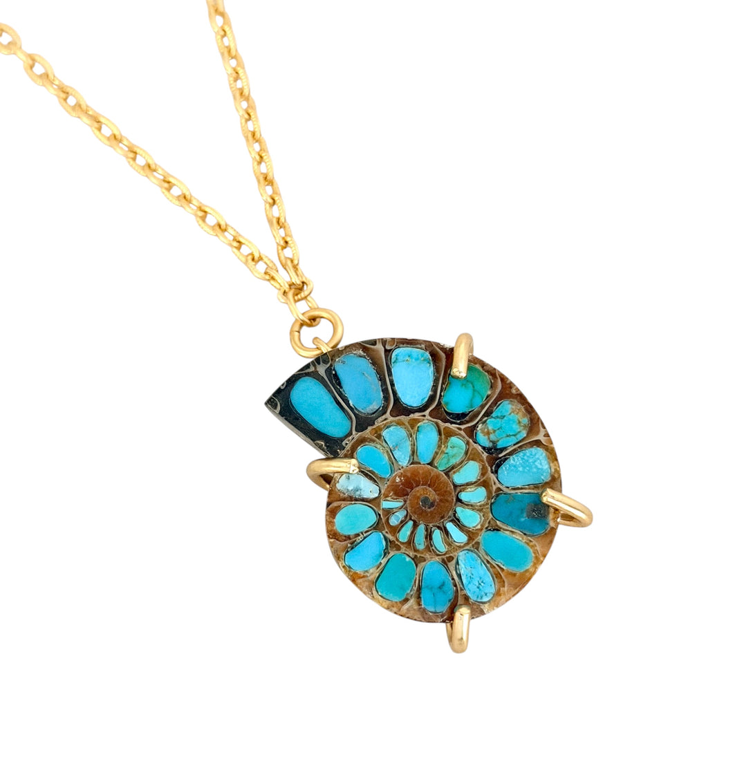 Nautilus Genuine Turquoise Camila Chain Chain Short 18-20”