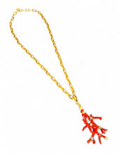 JUST ARRIVED!!! ✨CORAL 🪸 Coral Like 🪸Branch Statement Pendant Approx 4” in GOLD ⭐️ Long Necklace 30”