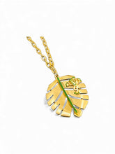 Collar Hoja 🍃 Coqui 🐸 Short Necklace CAROLA Chain 19”-22” with Enamel Detail color 🎨