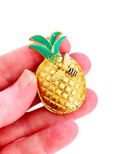 ONLY 1 LEFT!!! PIÑA 🍍 ABEJA 🐝 Pin 🧷 with Hand Painted Enamel Detail