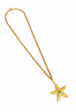 JUST ARRIVED!!! STARFISH 🌟 🌊 Statement Pendant with Turquoise & Pearl Cabochons ✨Approx 3.5” Pendant ⭐️ Long Necklace 30”