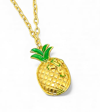 Piña 🍍 Coqui Necklace Long 30” with CAROLA Chain