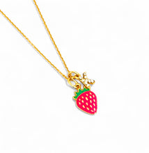 FRESA 🍓 w/ Mini PAVE Initial on Thin MIA Chain 16” Adj to 18” ✨ Choose Initial ⬇️