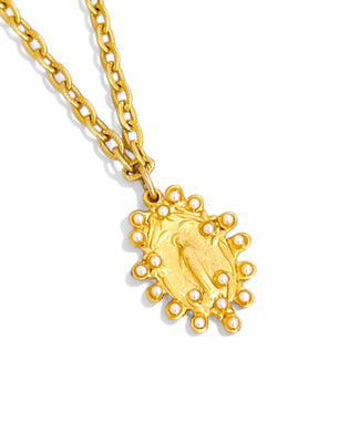 Milagrosa Small Pearl Oval Charm ✨CAMILA Chain 16”-18”