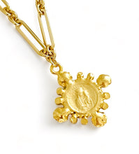 PADRE PIO Charm with Pearl & CZ ✨ Escapulario with Virgen de la Gracia on the Back ✨ SOFIA Chain Necklace 18”-20”