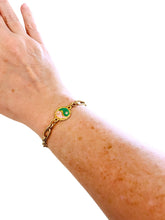 ONLY 1 LEFT!!! Yin & Yang Enamel Green & Pink Bracelet ✨ REGINA Chain Toggle Bracelet✨Choose Bracelet Size Below ⬇️