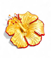 ONLY 2 LEFT!!! FLOR MAGA 🌺 Puerto Rican Autochthonous Flower 🌺 Pin & Pendant with Chocker Band 18”-20”