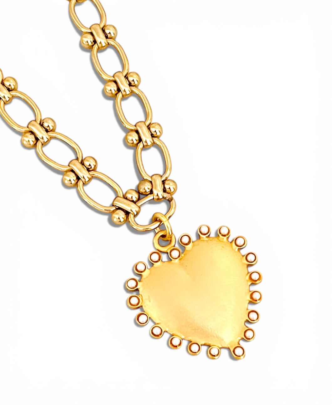 Corazón Perlas Victoria Chain Short Necklace 20-22”
