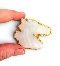 Opalite Carved Opalite Horse Head 🐴 Brooch 🧷