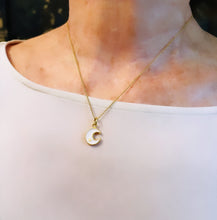 ONLY 2 LEFT!!! Half Moon 🌙 & Star 🌟 with White Enamel✨ MIA Thin Chain 16”-18”