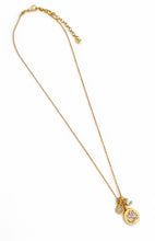 OHM in Pave with Spiritual Energy & Connection & Initial on Thin MIA Chain 16” Adj to 18” ✨ Choose Initial ⬇️
