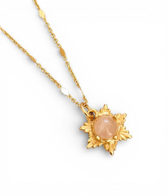 Star Rays Small Charm Cata Necklace 18”-20”