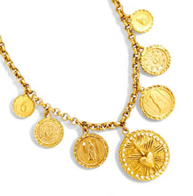 SAGRADO CORAZON 💛 MULTI CHARM Limited Edition Piece with Mater, Providencia Charms ✨ESTEFANIA Link Chain Necklace Short Necklace 20”-22”
