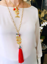 ONLY 1 LEFT!!! Pescare Medium Dangle Coral-Like Color Short Necklace