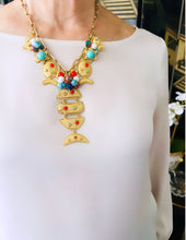 ONLY 1 LEFT!!! Pescare Multi Charm Multi Color & Murano Glass Mix Short Necklace