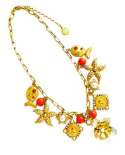 ONLY 1 LEFT!!! Gitane Pescare White Coral-Like  Statement Necklace 18”-20”