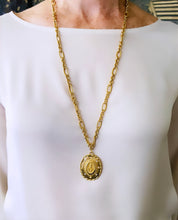 “Nstra Señora de Fatima” with REGINA Chain Pearl & CZ Pendant ✨Long Necklace 28”