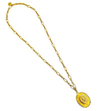 “Nstra Señora de Fatima” with REGINA Chain Pearl & CZ Pendant ✨Long Necklace 28”