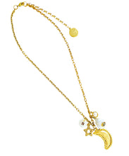 SOLD OUT !!! Moon 🌙 Charm with Star 🌟 & 🧿✨ Short Necklace 16”-18” ✨ Choose Initial Below ⬇️